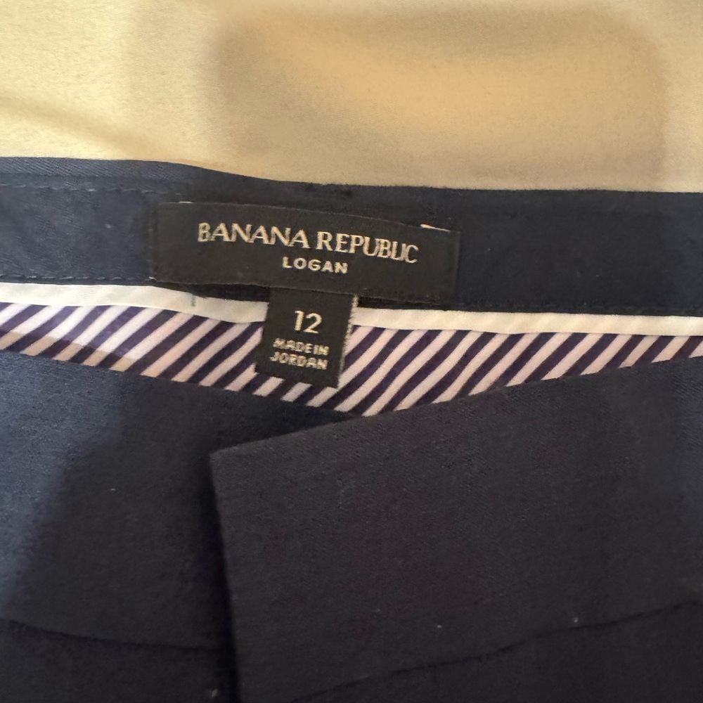 Banana Republic Dark Blue Logan Trousers